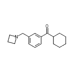 CAS#: 898772-42-4, [3-(1-Azetidinylmethyl)phenyl](cyclohexyl)methanone