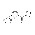 CAS#: 898772-52-6, Cyclobutyl[5-(1,3-dioxolan-2-yl)-2-thienyl]methanone