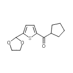 CAS#: 898772-54-8, Cyclopentyl[5-(1,3-dioxolan-2-yl)-2-thienyl]methanone