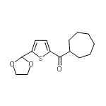 CAS#: 898772-58-2, Cycloheptyl[5-(1,3-dioxolan-2-yl)-2-thienyl]methanone