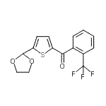 CAS#: 898773-26-7, [5-(1,3-Dioxolan-2-yl)-2-thienyl][2-(trifluoromethyl)phenyl]methanone
