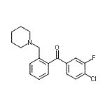 CAS 登录号：898773-42-7， (4-氯-3-氟苯基)[2-(1-哌啶基甲基)苯基]甲酮
