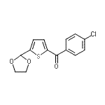 CAS#: 898773-50-7, (4-Chlorophenyl)[5-(1,3-dioxolan-2-yl)-2-thienyl]methanone