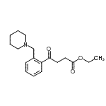 CAS 登录号：898773-91-6， 乙基4-氧代-4-[2-(1-哌啶基甲基)苯基]丁酸酯