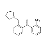 CAS 登录号：898774-02-2， (2-甲基苯基)[2-(1-吡咯烷基甲基)苯基]甲酮