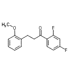 CAS 登录号：898774-10-2， 1-(2,4-二氟苯基)-3-(2-甲氧基苯基)-1-丙酮
