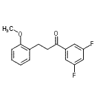 CAS 登录号：898774-16-8， 1-(3,5-二氟苯基)-3-(2-甲氧基苯基)-1-丙酮