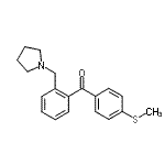 CAS 登录号：898774-41-9， [4-(甲硫基)苯基][2-(1-吡咯烷基甲基)苯基]甲酮