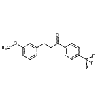 CAS 登录号：898775-00-3， 3-(3-甲氧基苯基)-1-[4-(三氟甲基)苯基]-1-丙酮