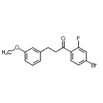 CAS#: 898775-02-5, 1-(4-Bromo-2-fluorophenyl)-3-(3-methoxyphenyl)-1-propanone