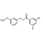 CAS#: 898775-07-0, 1-(3-Chloro-5-fluorophenyl)-3-(3-methoxyphenyl)-1-propanone