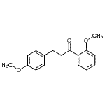 CAS 登录号：898775-52-5， 1-(2-甲氧基苯基)-3-(4-甲氧基苯基)-1-丙酮