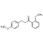 CAS 登录号：898775-68-3， 3-(4-甲氧基苯基)-1-[2-(甲硫基)苯基]-1-丙酮