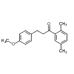 CAS 登录号：898775-84-3， 1-(2,5-二甲基苯基)-3-(4-甲氧基苯基)-1-丙酮