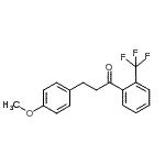 CAS 登录号：898776-02-8， 3-(4-甲氧基苯基)-1-[2-(三氟甲基)苯基]-1-丙酮