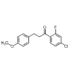 CAS 登录号：898776-19-7， 1-(4-氯-2-氟苯基)-3-(4-甲氧基苯基)-1-丙酮