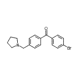 CAS#: 898776-29-9, (4-Bromophenyl)[4-(1-pyrrolidinylmethyl)phenyl]methanone