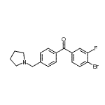 CAS#: 898776-55-1, (4-Bromo-3-fluorophenyl)[4-(1-pyrrolidinylmethyl)phenyl]methanone