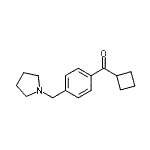 CAS#: 898776-99-3, Cyclobutyl[4-(1-pyrrolidinylmethyl)phenyl]methanone