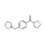 CAS#: 898777-01-0, Cyclopentyl[4-(1-pyrrolidinylmethyl)phenyl]methanone