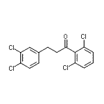 CAS 登录号：898777-44-1， 1-(2,6-二氯苯基)-3-(3,4-二氯苯基)-1-丙酮