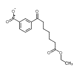 CAS 登录号：898777-55-4， 乙基7-(3-硝基苯基)-7-氧代庚酸酯