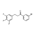CAS 登录号：898777-86-1， 1-(3-溴苯基)-3-(3,4,5-三氟苯基)-1-丙酮