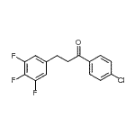 CAS 登录号：898777-92-9， 1-(4-氯苯基)-3-(3,4,5-三氟苯基)-1-丙酮