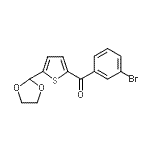 CAS#: 898778-04-6, (3-Bromophenyl)[5-(1,3-dioxolan-2-yl)-2-thienyl]methanone