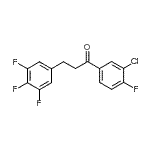 CAS#: 898778-21-7, 1-(3-Chloro-4-fluorophenyl)-3-(3,4,5-trifluorophenyl)-1-propanone
