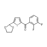 CAS#: 898778-73-9, (2,3-Difluorophenyl)[5-(1,3-dioxolan-2-yl)-2-thienyl]methanone