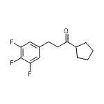 CAS 登录号：898778-75-1， 1-环戊基-3-(3,4,5-三氟苯基)-1-丙酮