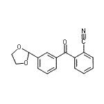 CAS#: 898778-93-3, 2-[3-(1,3-Dioxolan-2-yl)benzoyl]benzonitrile