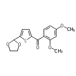 CAS#: 898779-01-6, (2,4-Dimethoxyphenyl)[5-(1,3-dioxolan-2-yl)-2-thienyl]methanone