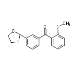 CAS#: 898779-09-4, [3-(1,3-Dioxolan-2-yl)phenyl][2-(methylsulfanyl)phenyl]methanone