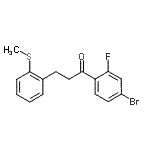 CAS#: 898780-31-9, 1-(4-Bromo-2-fluorophenyl)-3-[2-(methylsulfanyl)phenyl]-1-propanone
