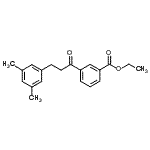 CAS 登录号：898780-35-3， 乙基3-[3-(3,5-二甲基苯基)丙酰]苯甲酸酯