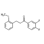 CAS#: 898780-59-1, 1-(3,4-Difluorophenyl)-3-[2-(methylsulfanyl)phenyl]-1-propanone