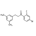 CAS 登录号：898780-90-0， 1-(4-溴-2-氟苯基)-3-(3,5-二甲基苯基)-1-丙酮