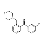 CAS 登录号：898781-74-3， (3-氯苯基)[2-(4-硫代吗啉基甲基)苯基]甲酮