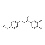 CAS 登录号：898781-79-8， 1-(3,4-二氟苯基)-3-[4-(甲硫基)苯基]-1-丙酮