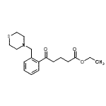 CAS#: 898782-62-2, Ethyl 5-oxo-5-[2-(4-thiomorpholinylmethyl)phenyl]pentanoate