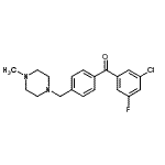 CAS#: 898784-01-5, (3-Chloro-5-fluorophenyl){4-[(4-methyl-1-piperazinyl)methyl]phenyl}methanone