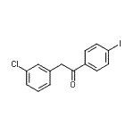 CAS#: 898784-05-9, 2-(3-Chlorophenyl)-1-(4-iodophenyl)ethanone