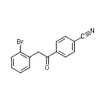 CAS 登录号：898784-11-7， 4-[(2-溴苯基)乙酰基]苯甲腈