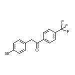 CAS 登录号：898784-27-5， 2-(4-溴苯基)-1-[4-(三氟甲基)苯基]乙酮
