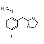 CAS 登录号：898785-22-3， 2-(5-氟-2-甲氧基苄基)-1,3-二氧戊环