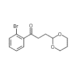 CAS 登录号：898785-66-5， 1-(2-溴苯基)-3-(1,3-二恶烷-2-基)-1-丙酮