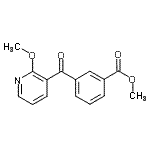 CAS 登录号：898785-83-6， 甲基3-[(2-甲氧基-3-吡啶基)羰基]苯甲酸酯