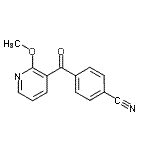 CAS#: 898785-95-0, 4-[(2-Methoxy-3-pyridinyl)carbonyl]benzonitrile